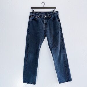 Levis 501 Jeans Vintage Navy Blue USA 90s Size 34/32"